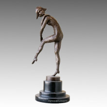 Танцовщица Статуя Джокер / Клоун Бронзовая скульптура, a. Гилберт ТПЭ-183